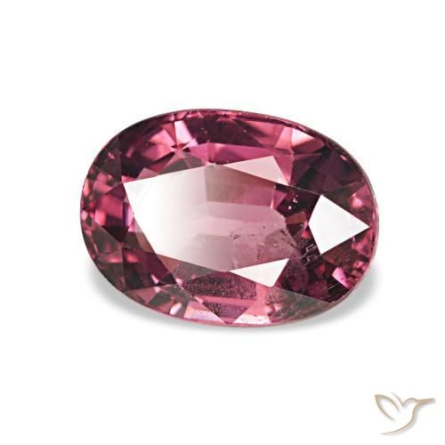 1.30 ct Purple Rhodolite Garnet Stone, Natural Rhodolite Garnet in Oval Facet Shape for Sale