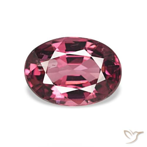 0.96 ct Purple Rhodolite Garnet Gemstone, Rhodolite Garnet Gem in Oval Facet Shape for Sale.