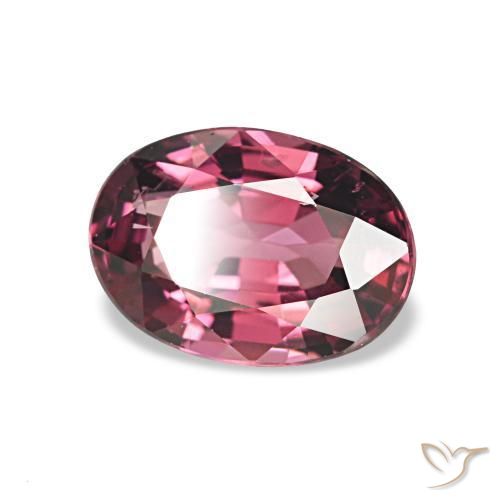 0.96 ct Purple Rhodolite Garnet Stone, Natural Rhodolite Garnet in Oval Facet Shape for Sale