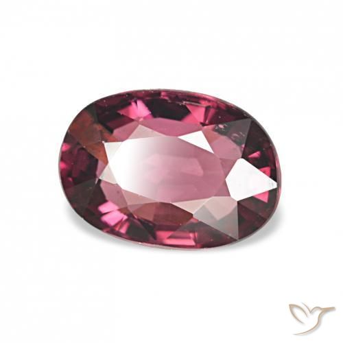 1.07 ct Purple Rhodolite Garnet Stone, Natural Rhodolite Garnet in Oval Facet Shape for Sale