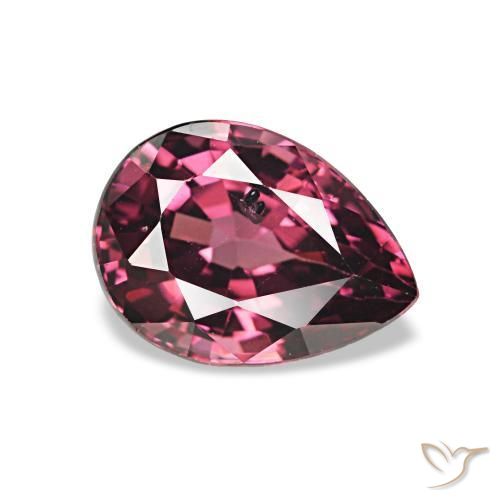 1.12 ct Purple Rhodolite Garnet Stone, Natural Rhodolite Garnet in Pear Facet Shape for Sale