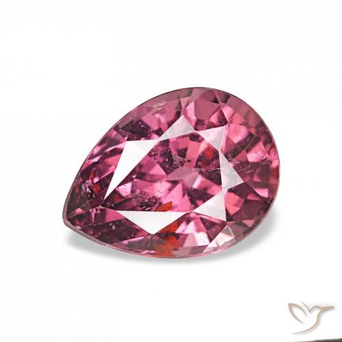 0.97 ct Purple Rhodolite Garnet Stone, Natural Rhodolite Garnet in Pear Facet Shape for Sale