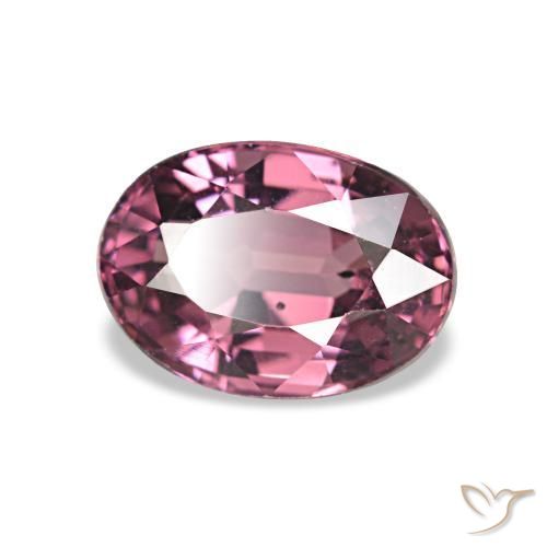 1.09 ct Purple Rhodolite Garnet Stone, Natural Rhodolite Garnet in Oval Facet Shape for Sale
