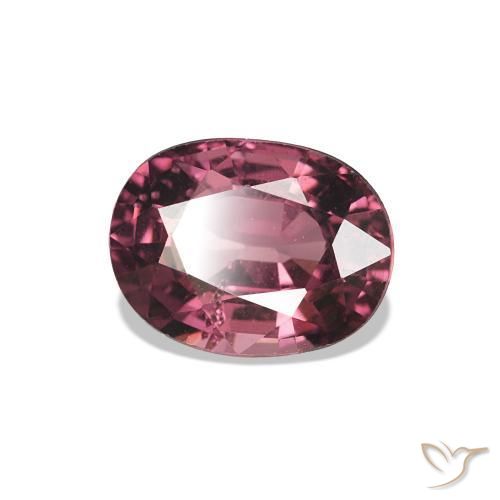 1.09 ct Purple Rhodolite Garnet Stone, Natural Rhodolite Garnet in Oval Facet Shape for Sale