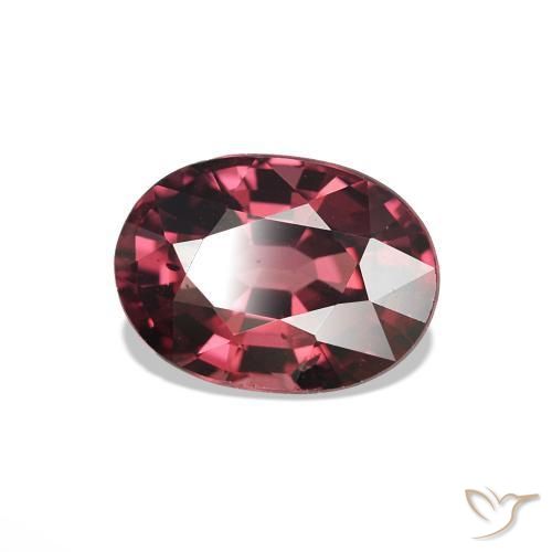 1.14 ct Red Rhodolite Garnet Stone, Natural Rhodolite Garnet in Oval Facet Shape for Sale