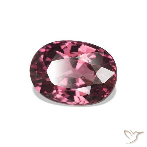1.19 ct Red Rhodolite Garnet Stone, Natural Rhodolite Garnet in Oval Facet Shape for Sale