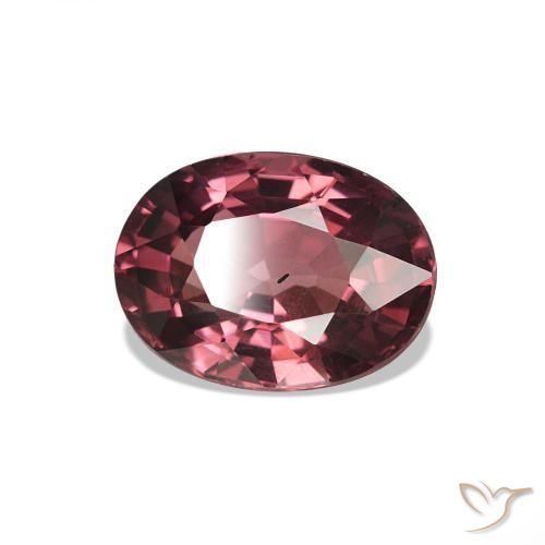 1.10 ct Red Rhodolite Garnet Stone, Natural Rhodolite Garnet in Oval Facet Shape for Sale