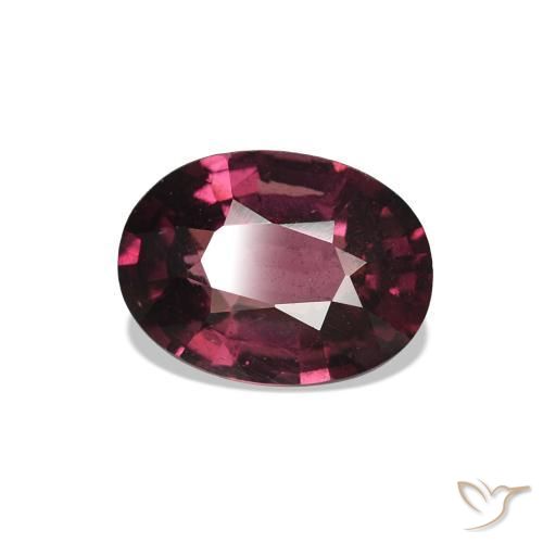 1.02 ct Red Rhodolite Garnet Stone, Natural Rhodolite Garnet in Oval Facet Shape for Sale