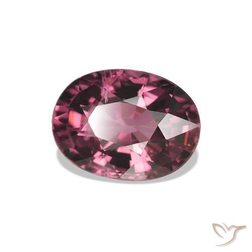 1.16 ct Red Rhodolite Garnet Stone, Natural Rhodolite Garnet in Oval Facet Shape for Sale