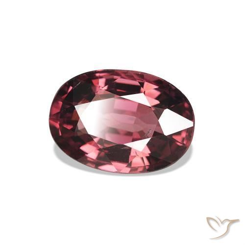 1.17 ct Red Rhodolite Garnet Stone, Natural Rhodolite Garnet in Oval Facet Shape for Sale