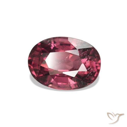 1.05 ct Red Rhodolite Garnet Stone, Natural Rhodolite Garnet in Oval Facet Shape for Sale