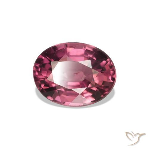 1.03 ct Red Rhodolite Garnet Stone, Natural Rhodolite Garnet in Oval Facet Shape for Sale