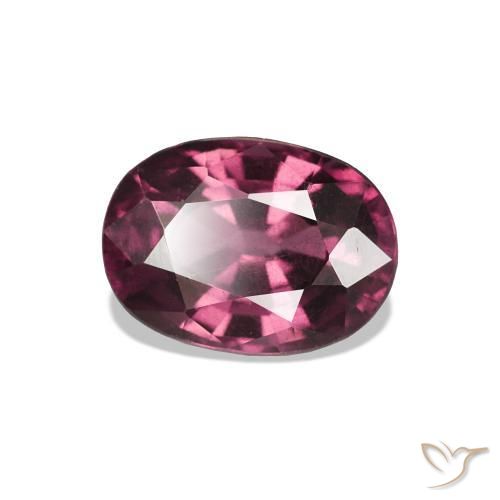 1.18 ct Red Rhodolite Garnet Stone, Natural Rhodolite Garnet in Oval Facet Shape for Sale