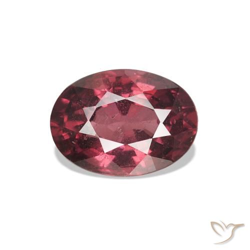 1.13ct Pinkish Red Rhodolite Garnet Gemstones, Oval, VS-SI