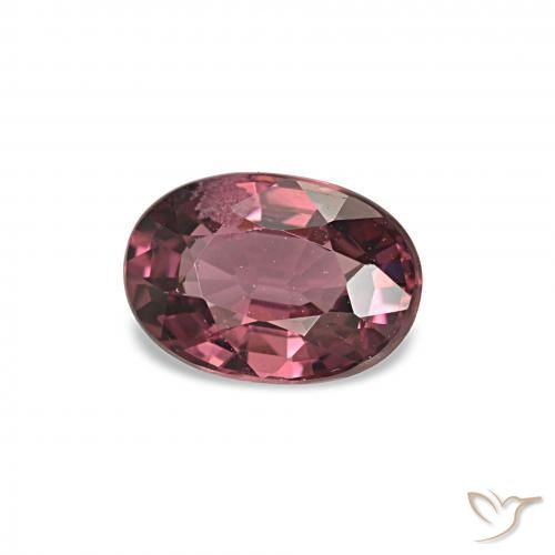 0.98 ct Purple Rhodolite Garnet Stone, Natural Rhodolite Garnet in Oval Facet Shape for Sale