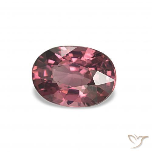 1.29 ct Purple Rhodolite Garnet Stone, Natural Rhodolite Garnet in Oval Facet Shape for Sale
