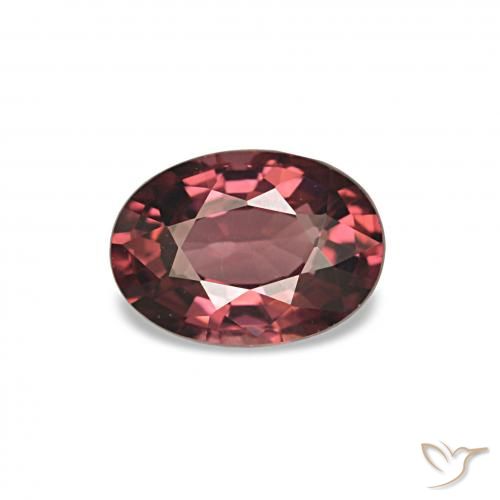 1.06 ct Red Rhodolite Garnet Gemstone, Rhodolite Garnet Gem in Oval Facet Shape for Sale.