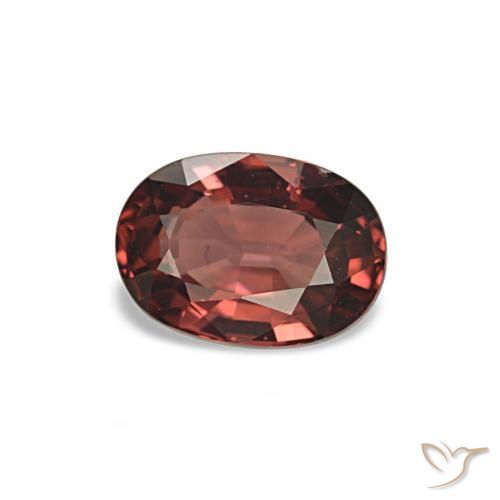 1.10 ct Red Rhodolite Garnet Stone, Natural Rhodolite Garnet in Oval Facet Shape for Sale