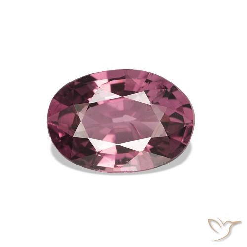 0.97 ct Purple Rhodolite Garnet Gemstone, Rhodolite Garnet Gem in Oval Facet Shape for Sale.