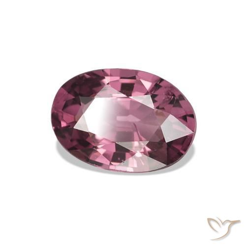 0.97 ct Purple Rhodolite Garnet Stone, Natural Rhodolite Garnet in Oval Facet Shape for Sale