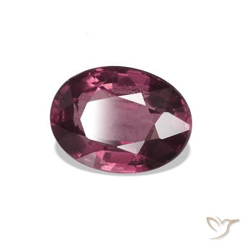 1.02 ct Purple Rhodolite Garnet Stone, Natural Rhodolite Garnet in Oval Facet Shape for Sale
