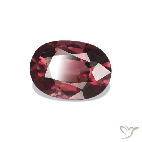 0.97 ct Red Rhodolite Garnet Stone, Natural Rhodolite Garnet in Oval Facet Shape for Sale