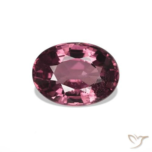1.07 ct Purple Rhodolite Garnet Gemstone, Rhodolite Garnet Gem in Oval Facet Shape for Sale.