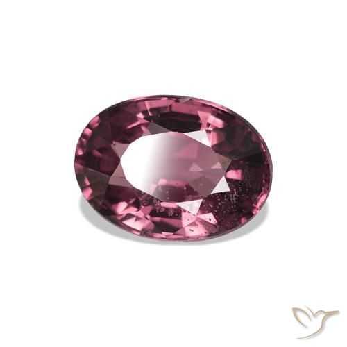1.07 ct Purple Rhodolite Garnet Stone, Natural Rhodolite Garnet in Oval Facet Shape for Sale