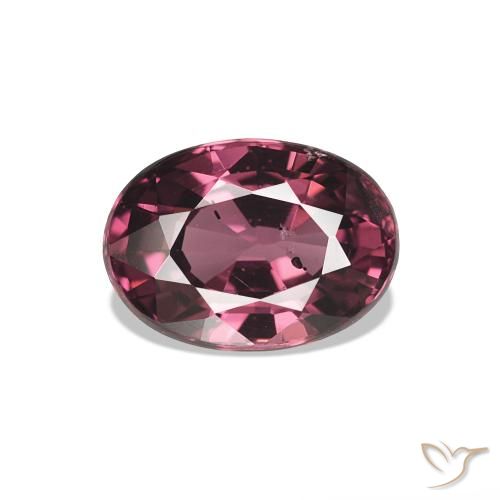 1.08 ct Purple Rhodolite Garnet Gemstone, Rhodolite Garnet Gem in Oval Facet Shape for Sale.