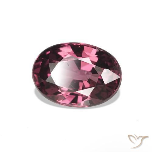 1.08 ct Purple Rhodolite Garnet Stone, Natural Rhodolite Garnet in Oval Facet Shape for Sale