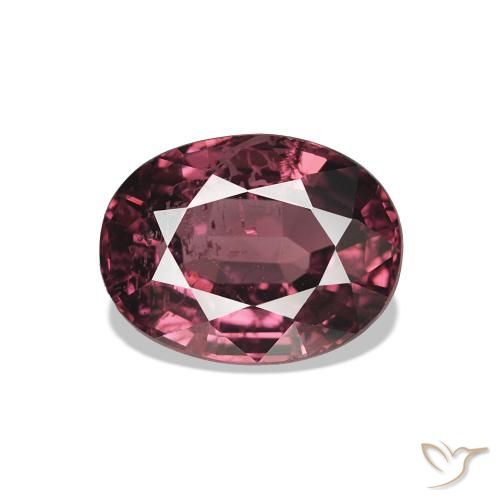 1.37ct Medium Dark-Red Rhodolite Garnet, Oval, VS-SI