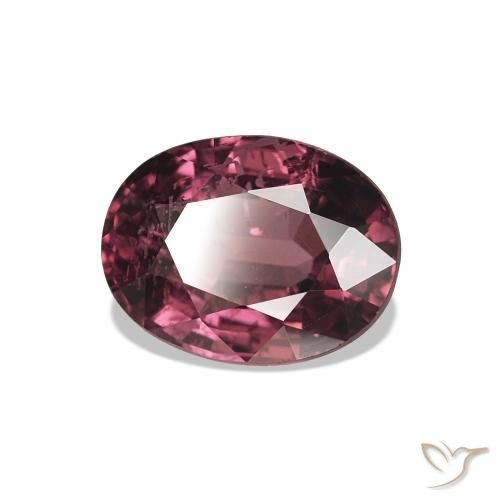 1.37 ct Red Rhodolite Garnet Stone, Natural Rhodolite Garnet in Oval Facet Shape for Sale