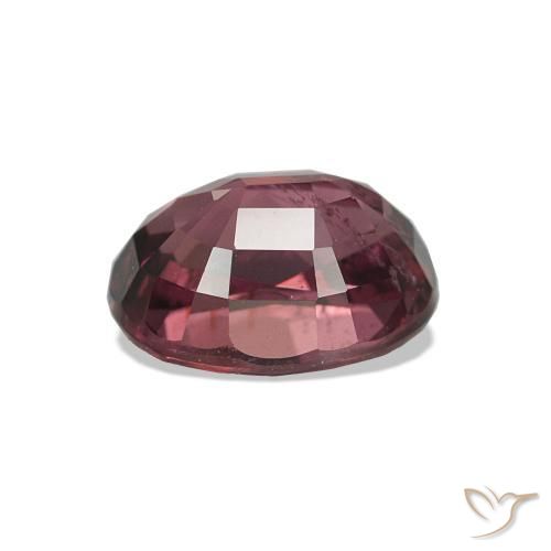Rhodolite Garnet Gemstone in 7.1 x 5.4 mm Size for Sale, Rhodolite Garnet Stone in Medium Dark-Red Color