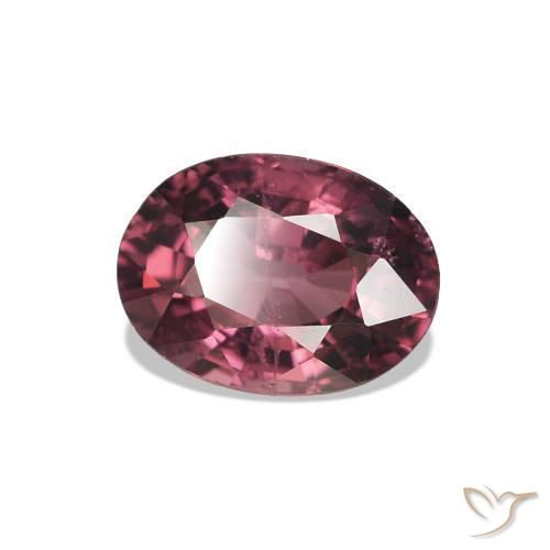 1.08 ct Purple Rhodolite Garnet Stone, Natural Rhodolite Garnet in Oval Facet Shape for Sale