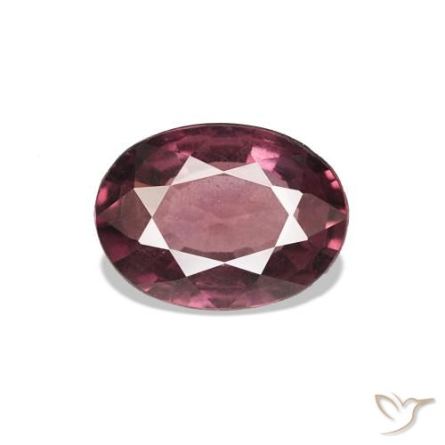 0.77 ct Purple Rhodolite Garnet Gemstone, Rhodolite Garnet Gem in Oval Facet Shape for Sale.