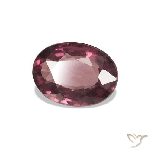0.77 ct Purple Rhodolite Garnet Stone, Natural Rhodolite Garnet in Oval Facet Shape for Sale