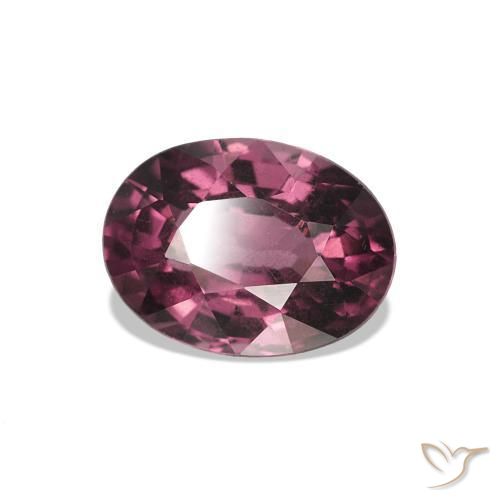 1.09 ct Purple Rhodolite Garnet Stone, Natural Rhodolite Garnet in Oval Facet Shape for Sale