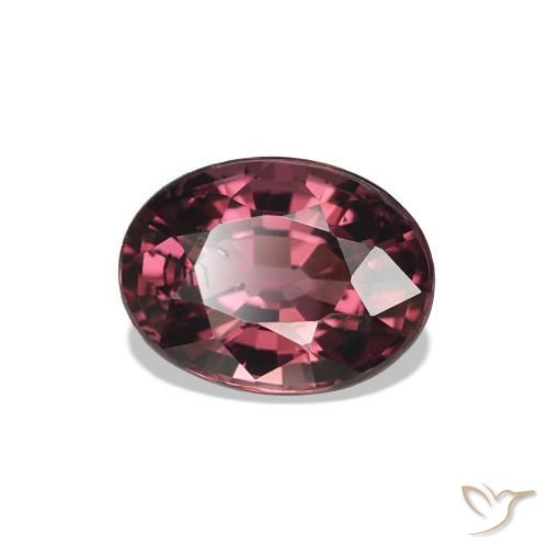 1.09 ct Purple Rhodolite Garnet Stone, Natural Rhodolite Garnet in Oval Facet Shape for Sale