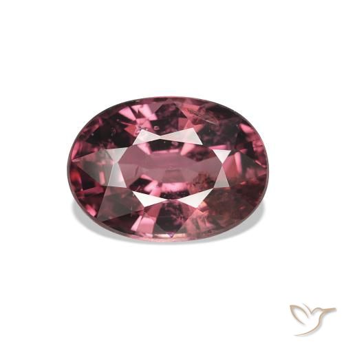 1.11 ct Purple Rhodolite Garnet Gemstone, Rhodolite Garnet Gem in Oval Facet Shape for Sale.