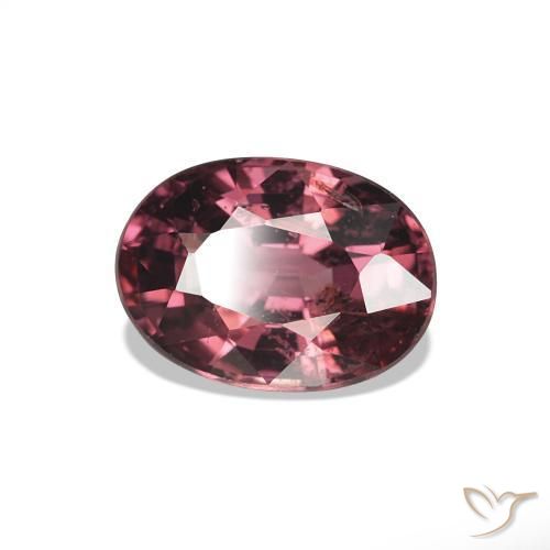 1.11 ct Purple Rhodolite Garnet Stone, Natural Rhodolite Garnet in Oval Facet Shape for Sale