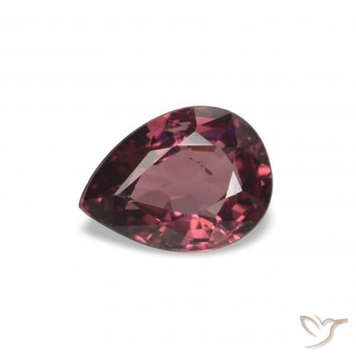 0.91ct Purple-Red Tone Rhodolite Garnet, Pear Shape, VS