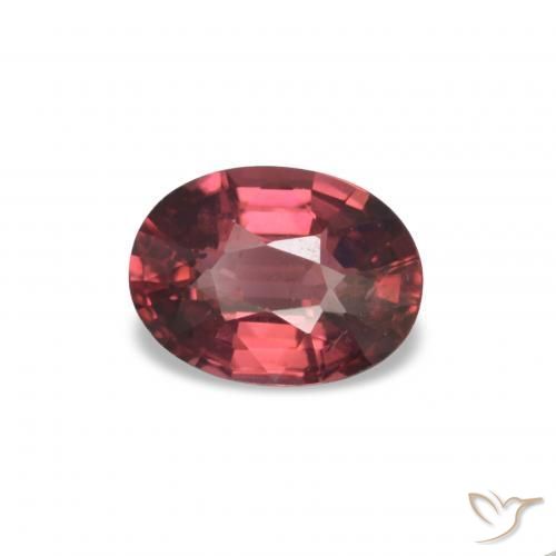 1.09 ct Red Rhodolite Garnet Stone, Natural Rhodolite Garnet in Oval Facet Shape for Sale