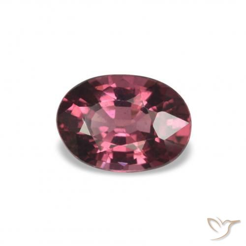 1.01 ct Red Rhodolite Garnet Stone, Natural Rhodolite Garnet in Oval Facet Shape for Sale