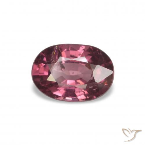 1.07 ct Red Rhodolite Garnet Stone, Natural Rhodolite Garnet in Oval Facet Shape for Sale