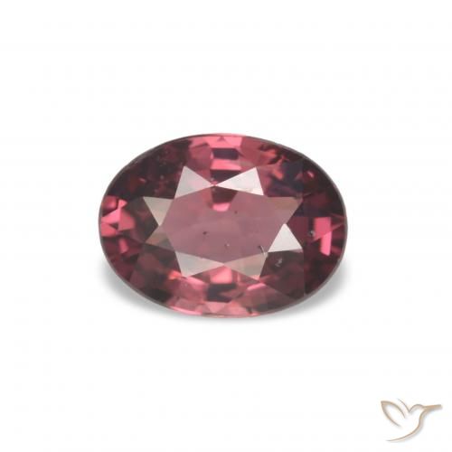 1.06ct Medium Dark-Red Rhodolite Garnet Gemstones, Oval, VS-SI