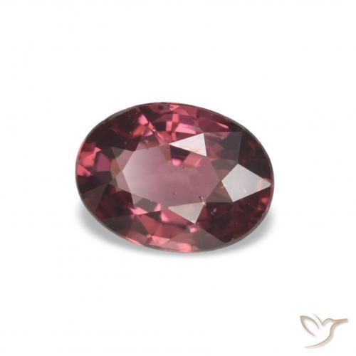 1.06 ct Red Rhodolite Garnet Stone, Natural Rhodolite Garnet in Oval Facet Shape for Sale