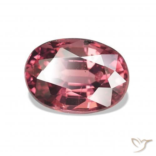 1.19 ct Red Rhodolite Garnet Stone, Natural Rhodolite Garnet in Oval Facet Shape for Sale