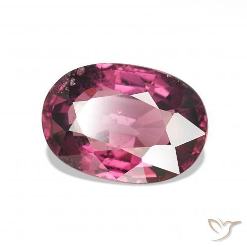 1.18 ct Purple Rhodolite Garnet Stone, Natural Rhodolite Garnet in Oval Facet Shape for Sale