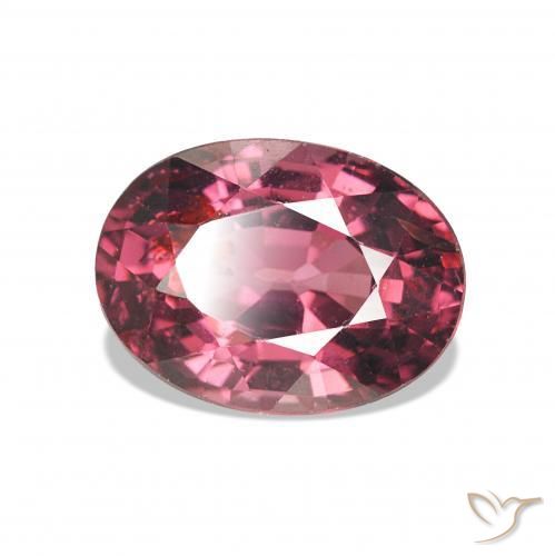 1.14 ct Purple Rhodolite Garnet Stone, Natural Rhodolite Garnet in Oval Facet Shape for Sale