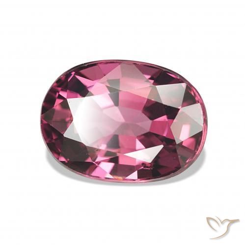 1.35 ct Purple Rhodolite Garnet Stone, Natural Rhodolite Garnet in Oval Facet Shape for Sale